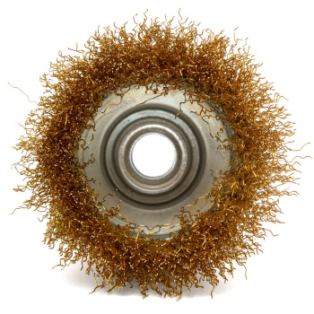 Щетка-крацовка "чашка" для УШМ М14 65 мм латунь VIRA 160*95*50мм *1