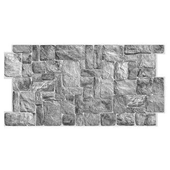 Панель ПВХ 980х498 мм GRACE, камень натуральный серый, 0.48 м²