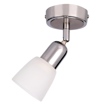 Светильник настенный (спот) 2018-1 CHR/WT E14 1*40W хром/бел *1/24