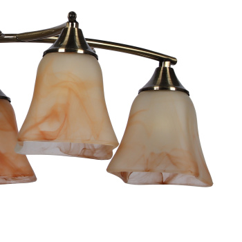 Люстра Verner Lighting Кувшинки K1333/6, 60 Вт, E14, 6 ламп, античная бронза