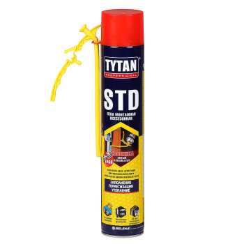 Пена монтажная бытовая 750 мл TYTAN STD Ergo, всесезонная