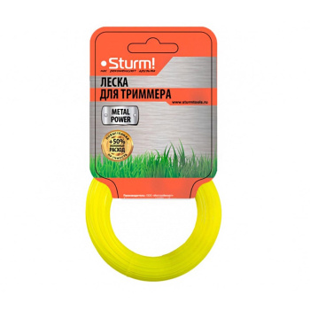 Леска Sturm!, 15 м, 2 мм, квадрат крученый Леска Sturm!, 15 м, 2 мм, квадрат крученый