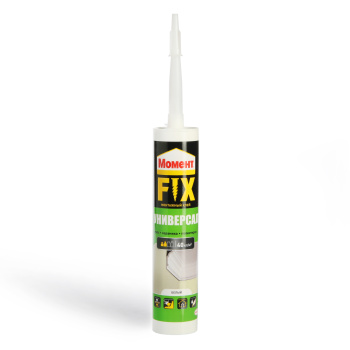 Жидкие гвозди 380 г Момент Монтаж ФИКС Универсал, белый Жидкие гвозди 380 г Момент Монтаж ФИКС Универсал, белый