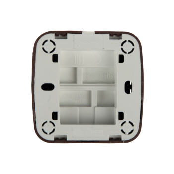 Выключатель Дача ОП 1кл. венге с подсветкой 10А Народная SQ1824-0045