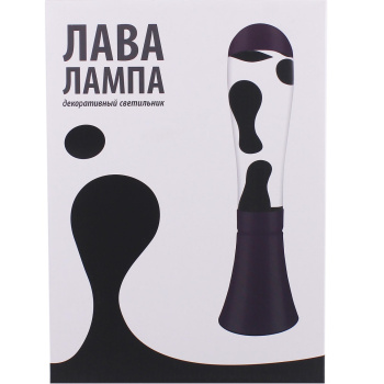 Светильник-ночник Старт 1LED Лава черный  *1/6