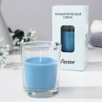 Свеча ароматическая в стакане "Нюд", 5х6 см, океан 7779527