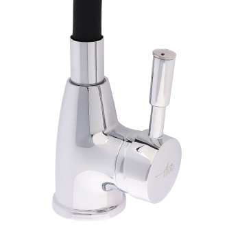 Смеситель для кухни FLOE FK234-DN с гибким изливом (черный) *1/10