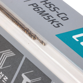 Сверло по металлу 1,00*34/12мм HSS-Co P6M5К5 (2шт) блистер арт.668010 COBALT RENNBOHR *10/40/640