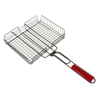 Решетка для "барбекю" 55х31х24 глуб. 6 см, черная, антипригарное покрытие G1-02N *1/16 Решетка для "барбекю" 55х31х24 глуб. 6 см, черная, антипригарное покрытие G1-02N *1/16