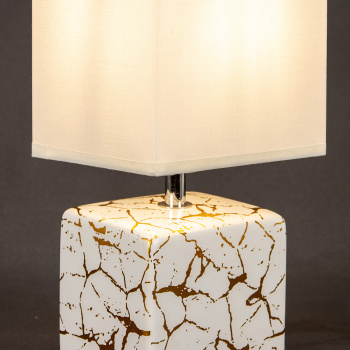 Лампа настольная G32228/1T WT+GD WT Е14 40Вт S=2м2 *1/30