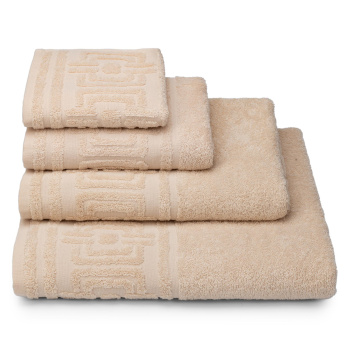 Полотенце махровое 50*90см Rhodes цв.13-0908 бежевый 360г/м2 ПЛ-2601-06355 *5/25