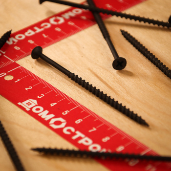 Саморезы по дереву 4.2х89 мм BROZEX, крупная резьба, фосфатированные, 150 шт.