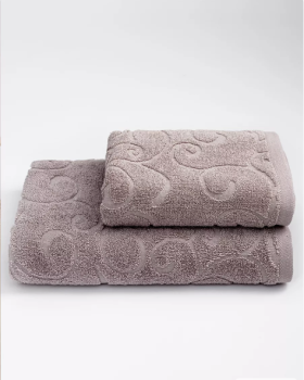 Полотенце махровое 70*140см Элегия серый 500гр/м2 Василиса *1