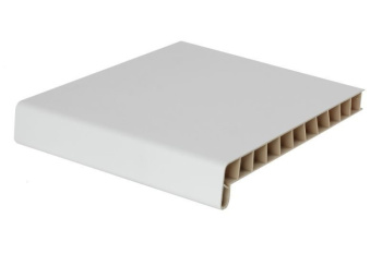 Подоконник ПВХ, 400х1500 мм, белый