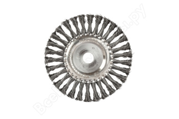 Щетка-крацовка "круглая" витая проволока 125мм*22,23мм PATRIOT *1/60