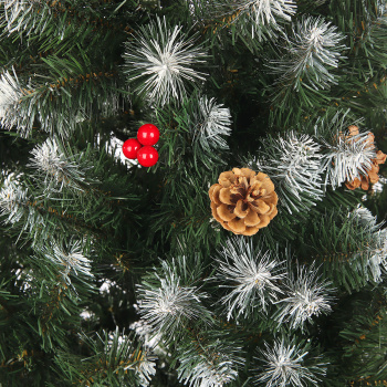 Елка искусственная Елки от Мишки «Кармен», 210 см, ПВХ, зеленый с инеем Елка искусственная Елки от Мишки «Кармен», 210 см, ПВХ, зеленый с инеем