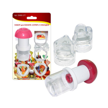 яяяНабор для канапе «Супер», 5 насадок цвет МИКС  2876559